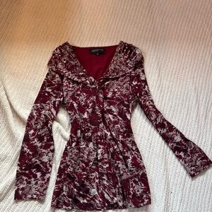 Vintage jones New York red and white top or dress